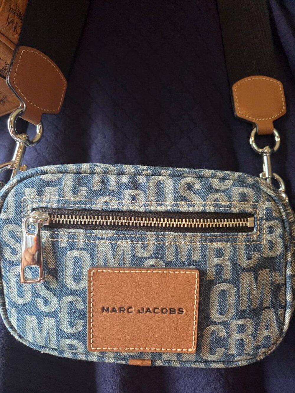 Marc Jacobs Denim (weathered denim look) Crossbody